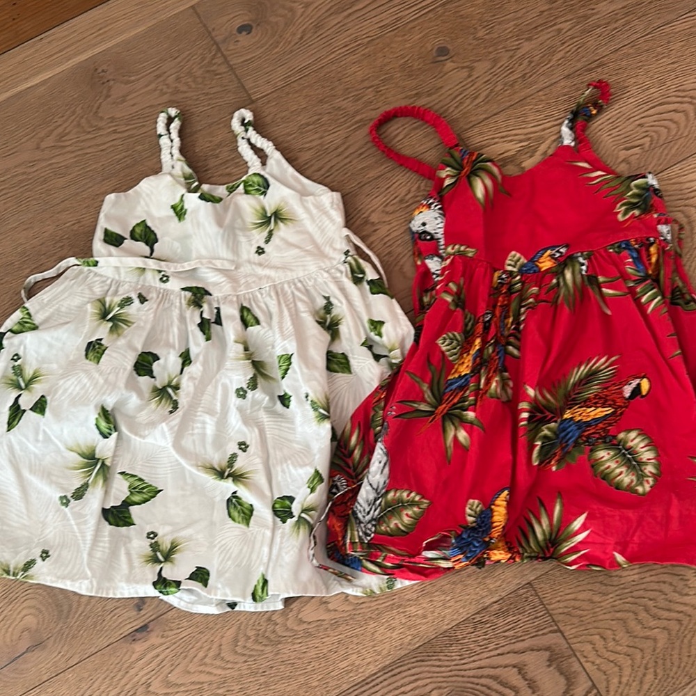 Tropical Print Dresses Set